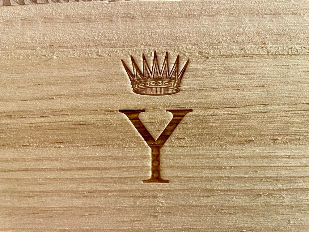 A wooden case of Y d’Yquem