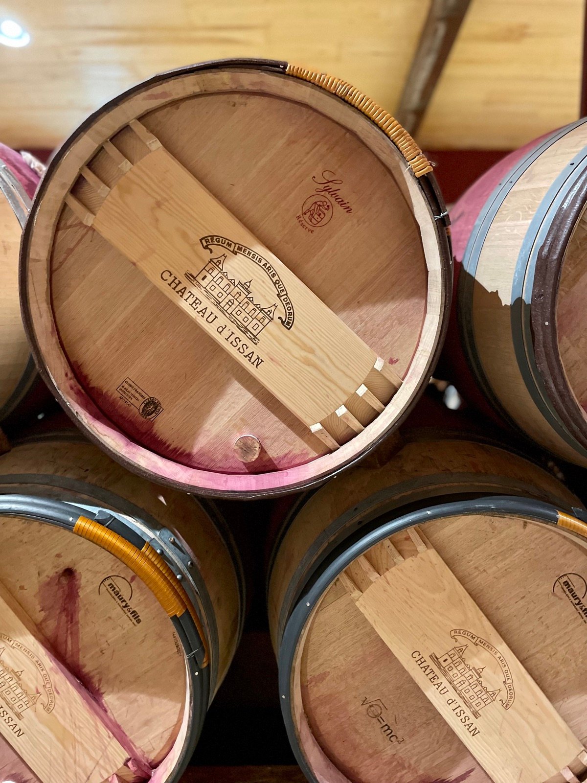 Barrels of Château d’Issan, Margaux