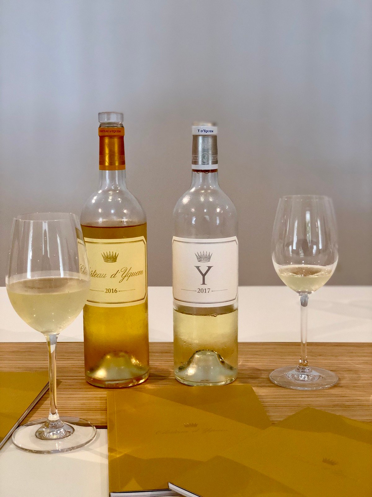 A tasting of Château d’Yquem and its dry white wine, Y