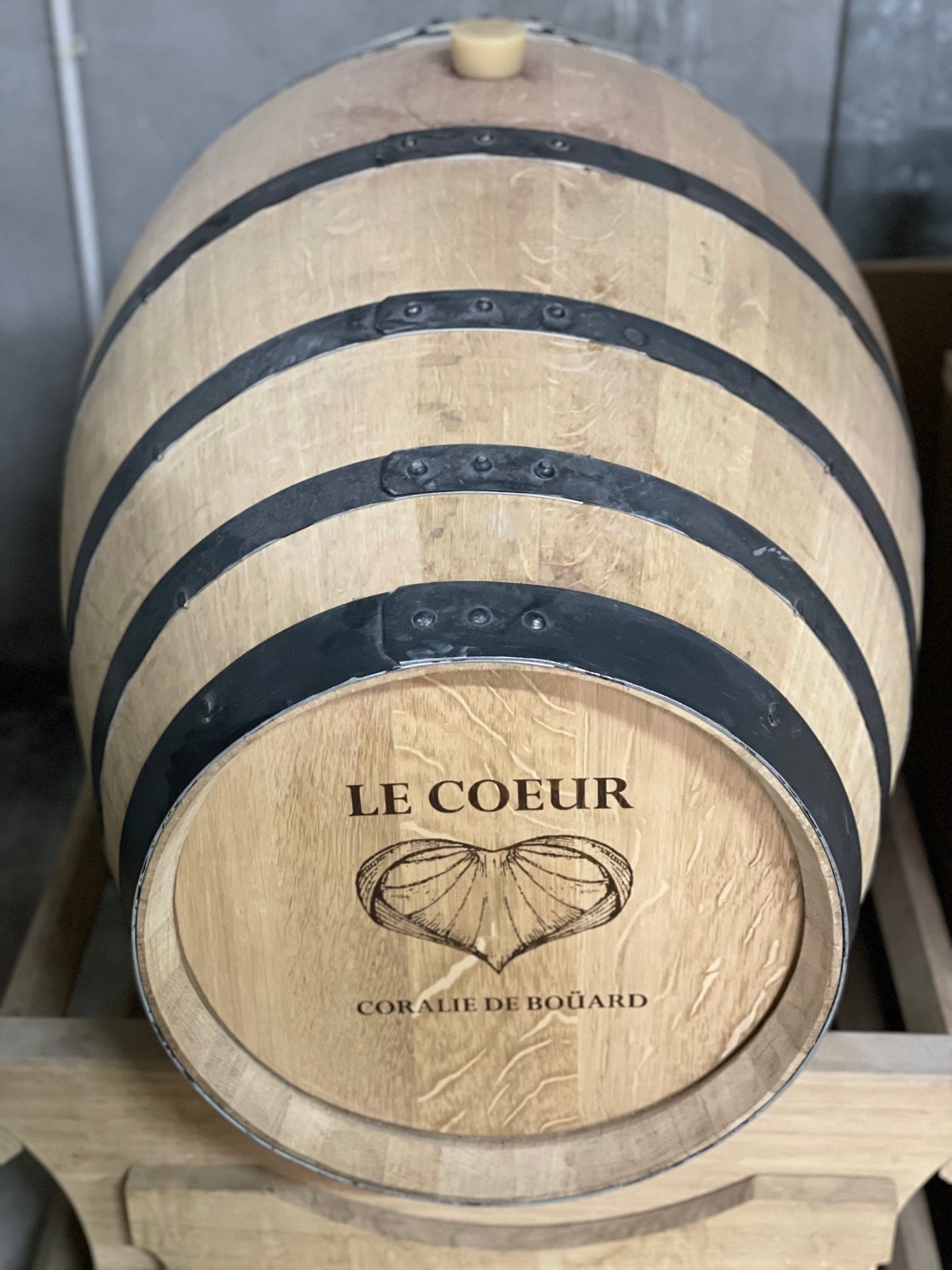 A barrel of Le Cœur, by Coralie de Boüard