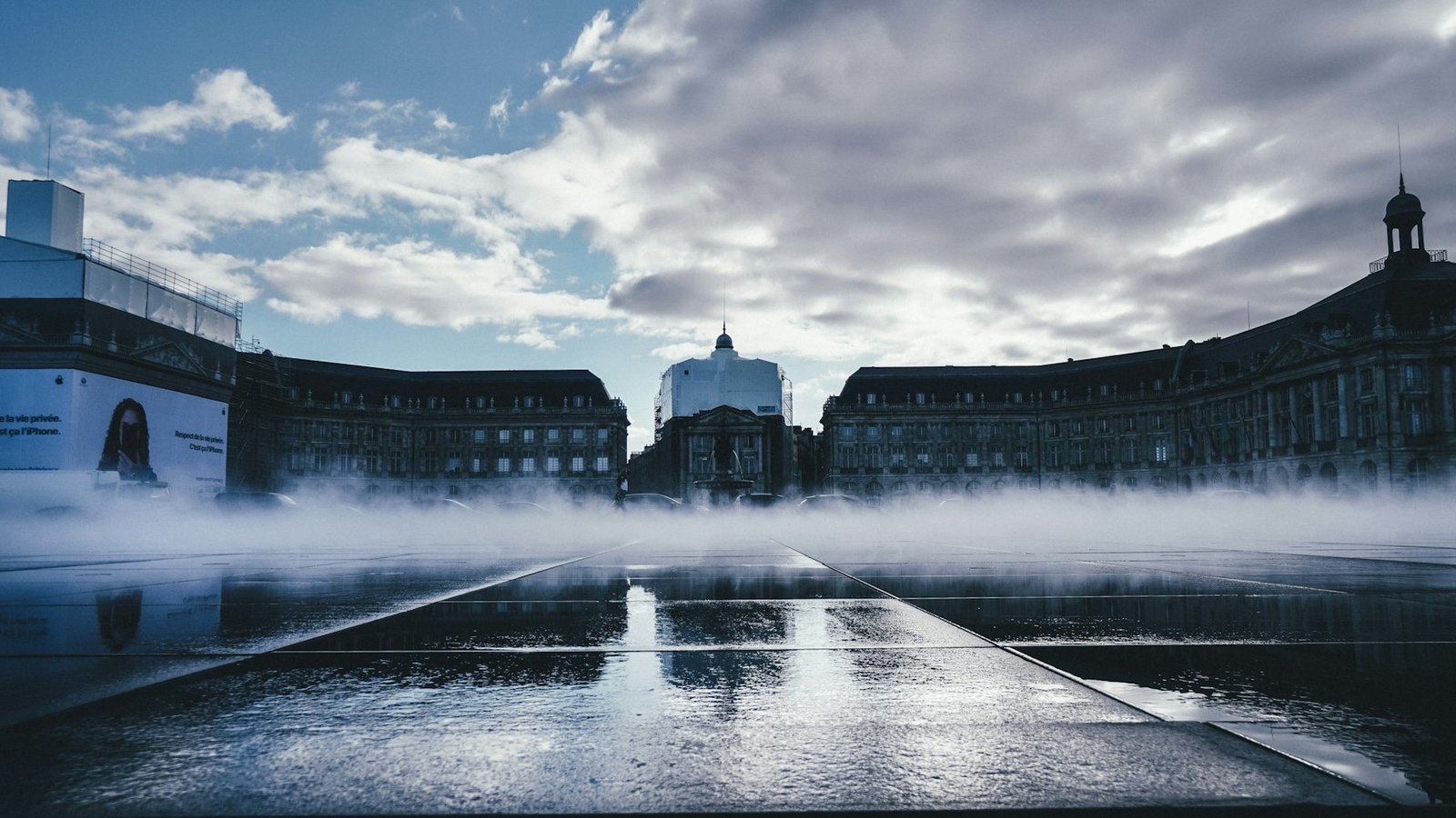 The Place de la Bourse reflected in the Miroir d’eau
